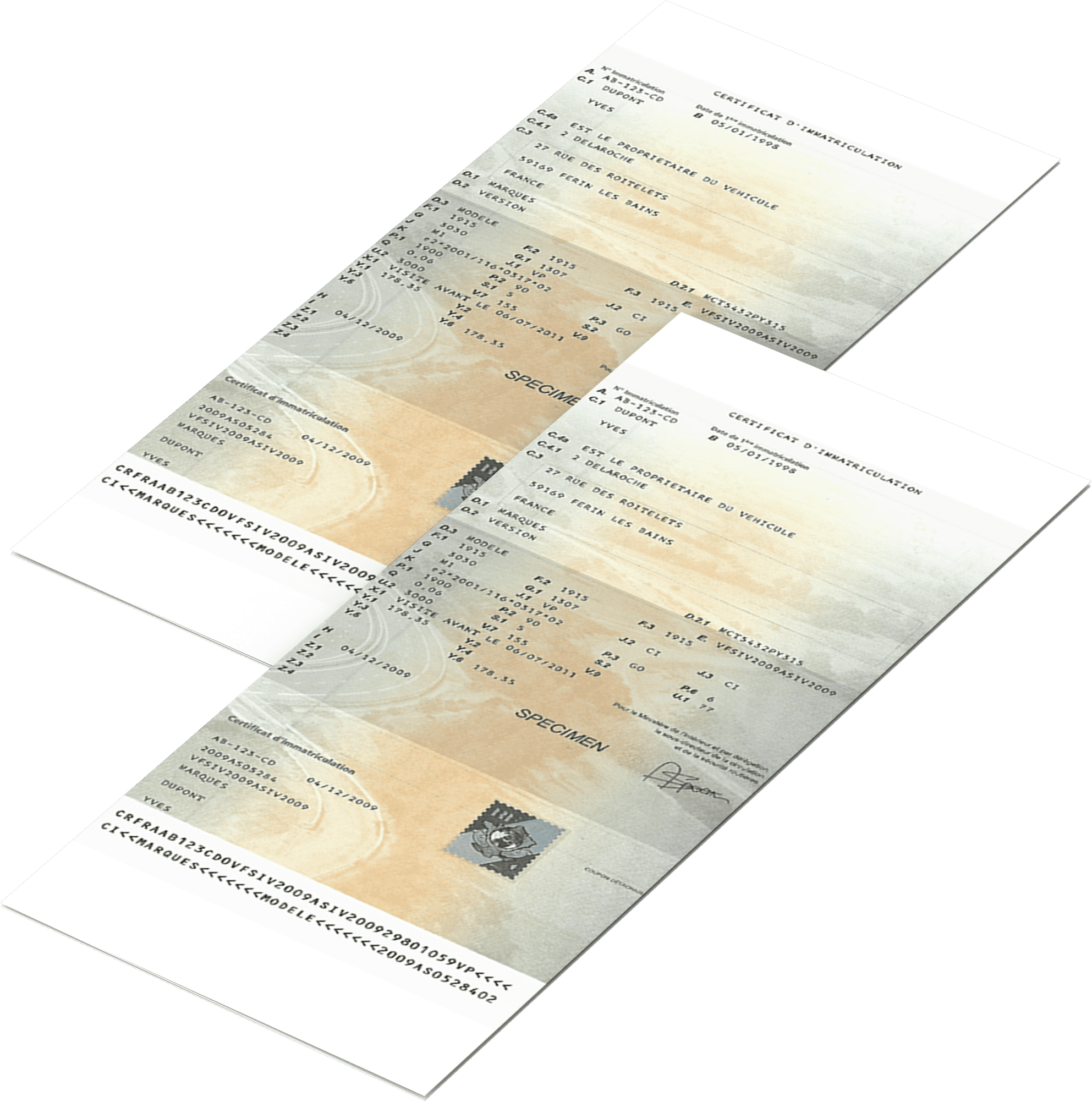 changement de titulaire recepisse carte grise